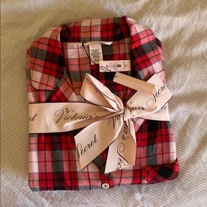 victoria’s secret flannel pj set
